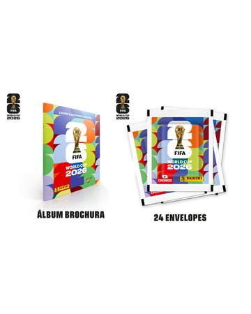 Copa Do Mundo 2026  - Álbum Capa Cartão + 24 Envelopes -FIFA WORLD CUP 2026™️